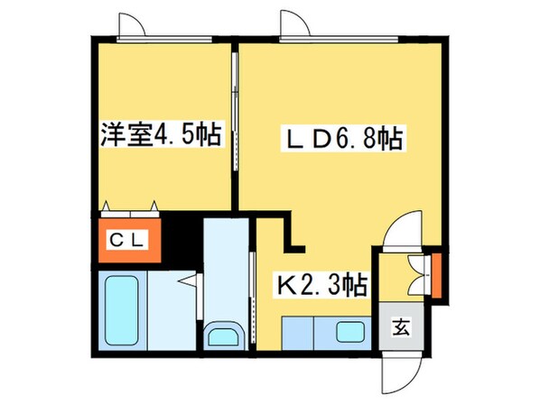 ブランノワ－ルＮ１４.ｅｘｅの物件間取画像